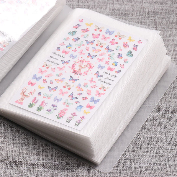 Nail Art Stickers Storage Book